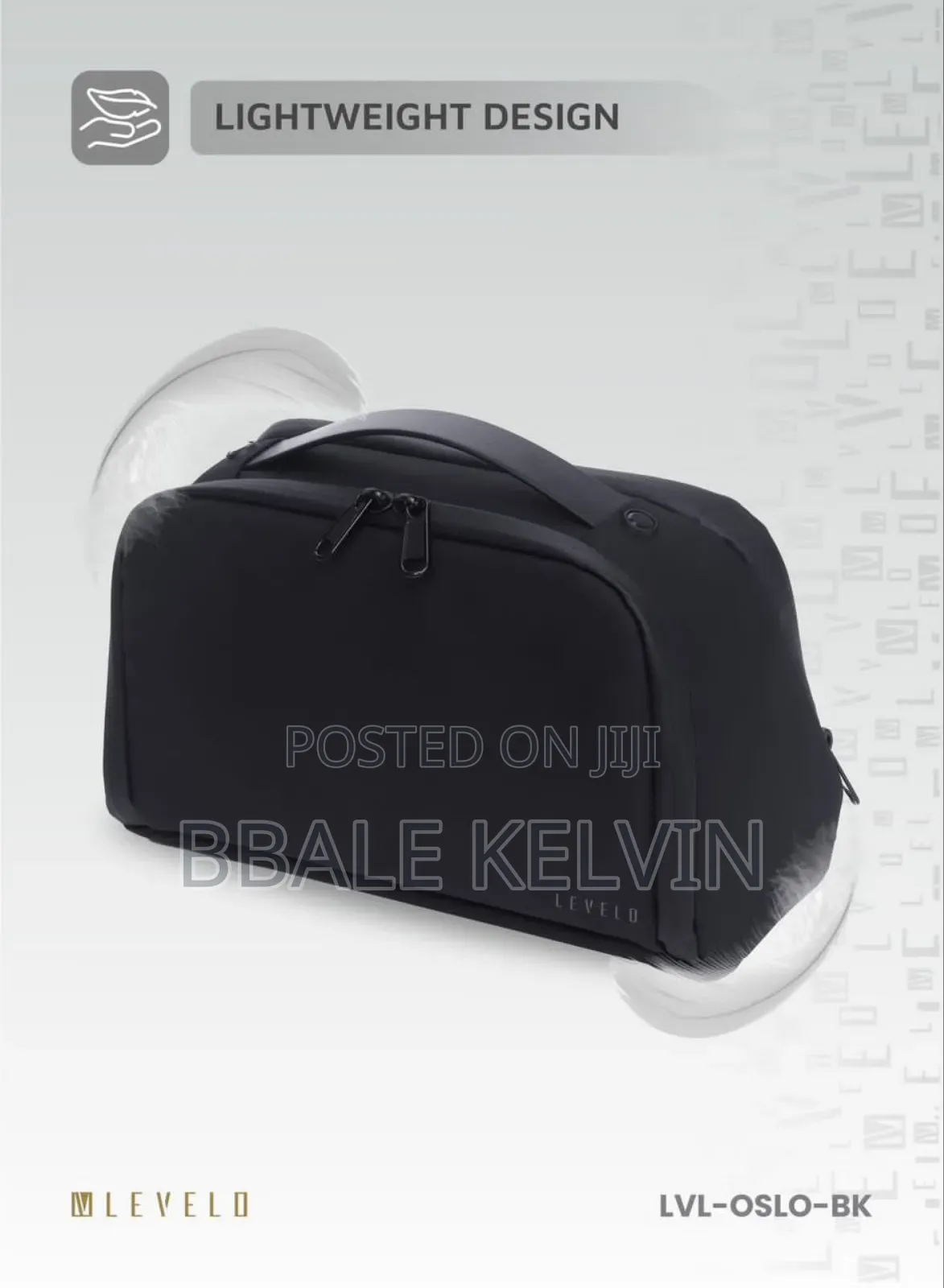 Levelo Oslo Pouch Toiletry Bag / Multiple Compartment