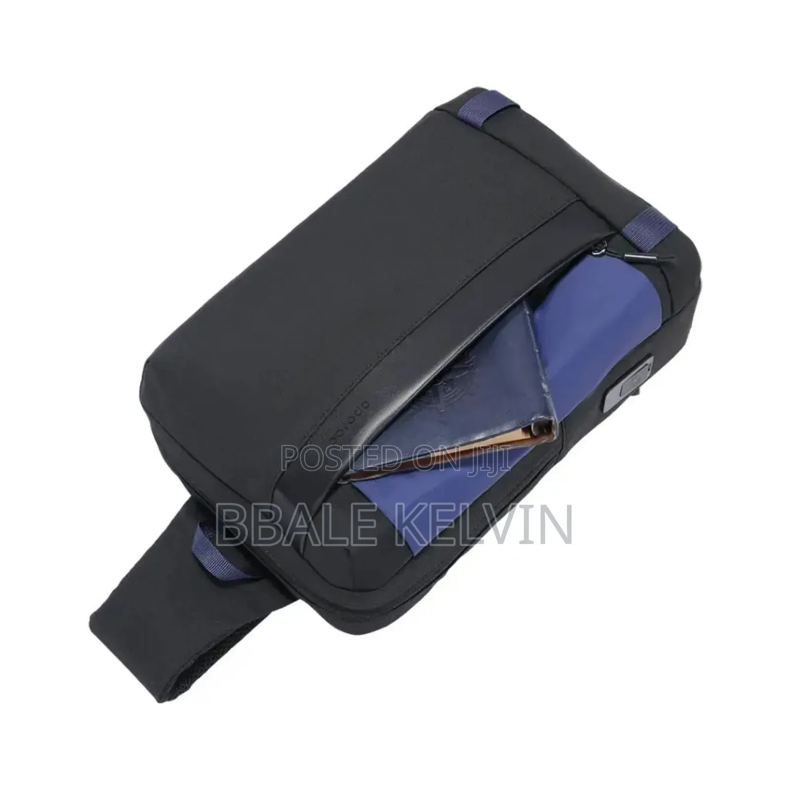 Porodo Lifestyle Cross Body Sling Bag With Fingerprint Lock