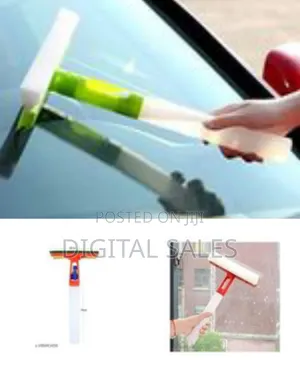 3-in-1 Handheld Window Scrubber, Squeegee, and Cleaning System