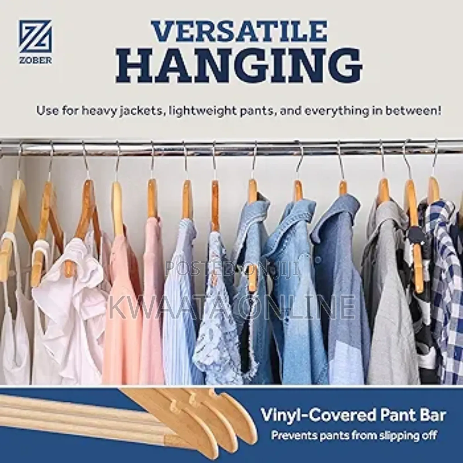 12 Pc High-Grade Wooden Cloth Hangers Smooth Finish 360° Swivel Hook