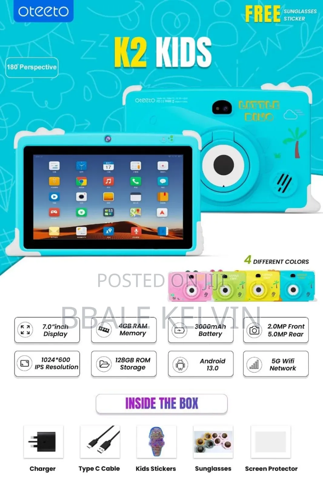 New Oteeto Tab 73 128 GB Pink