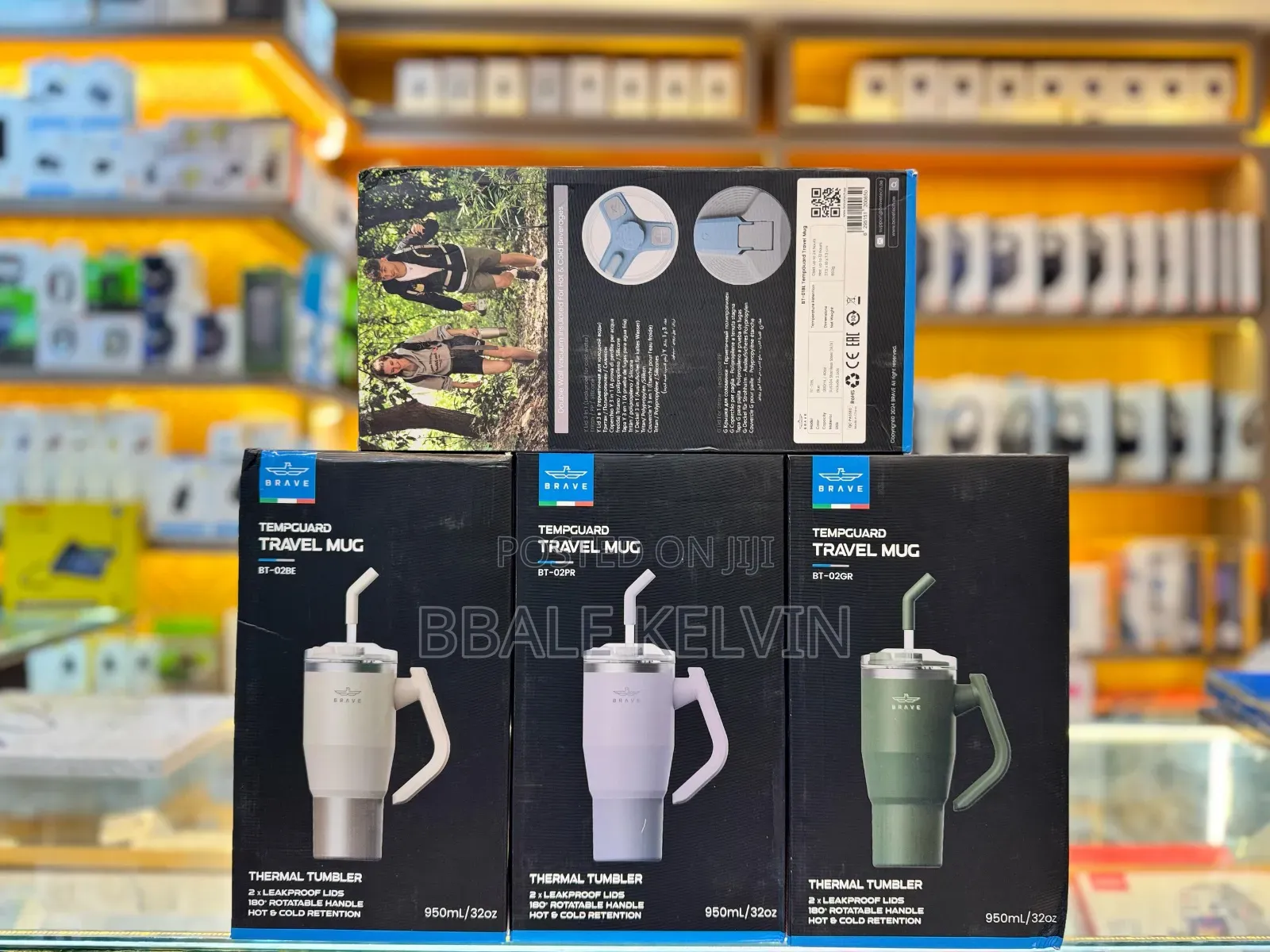 Brave Tempguard 950ml Stainless Steel Thermal Tumbler With Straw