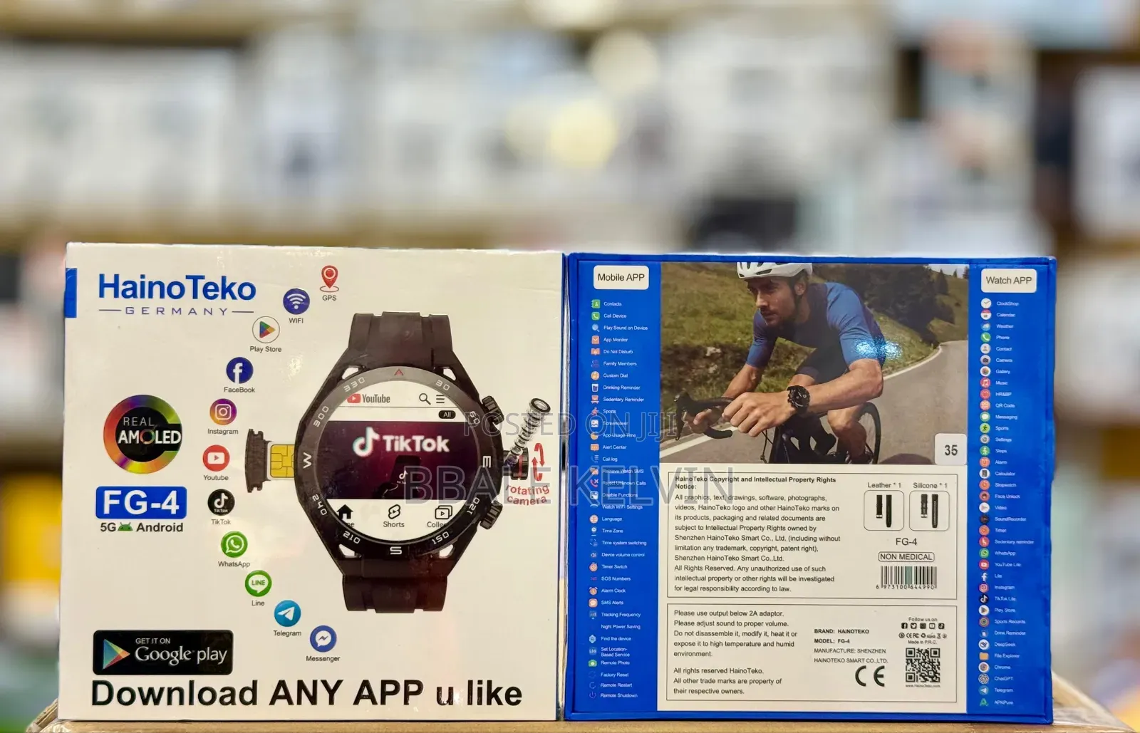 Haino Teko Fg4 5g Round Android Smart Watch With 5g Sim Card