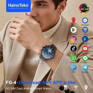 Haino Teko Fg4 5g Round Android Smart Watch With 5g Sim Card