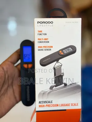 Porodo Lifestyle Accuscale 50kg High-Precision Digital Luggage Scale