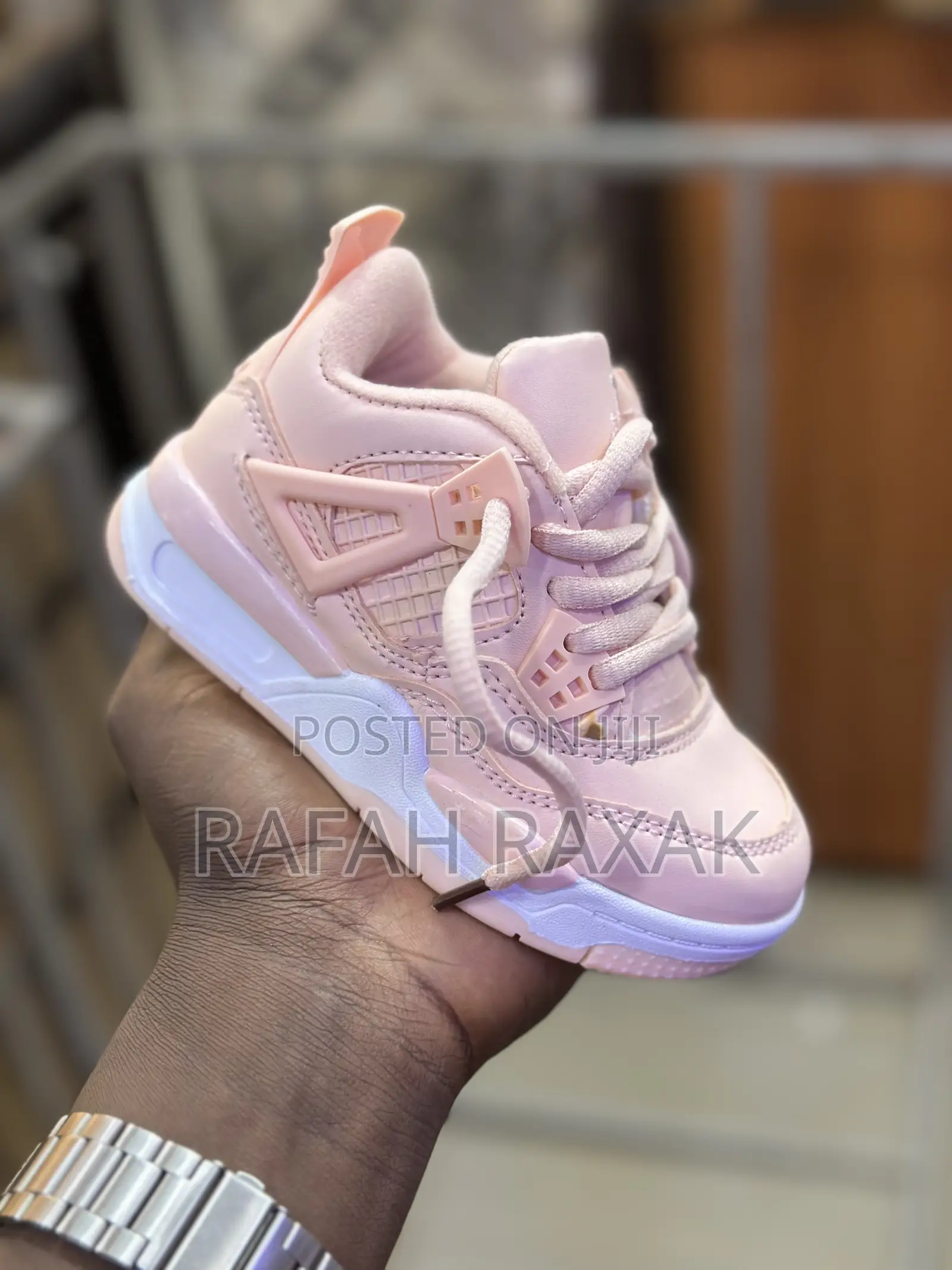 Kid’S Pink Air Jordan 4 Retro Children’S Sneakers