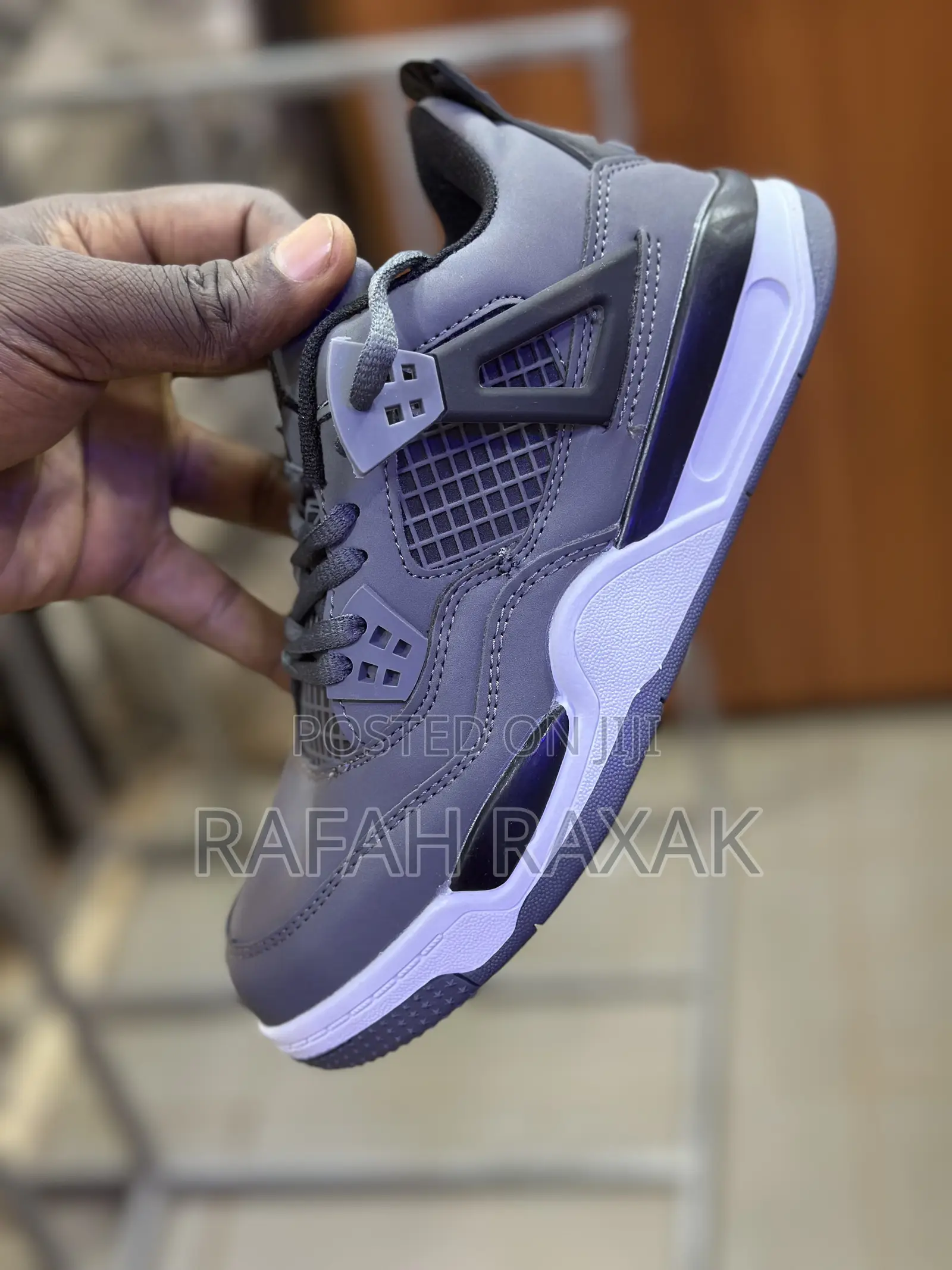 Classic Kid’S Grey Air Jordan 4 Retro Sneakers