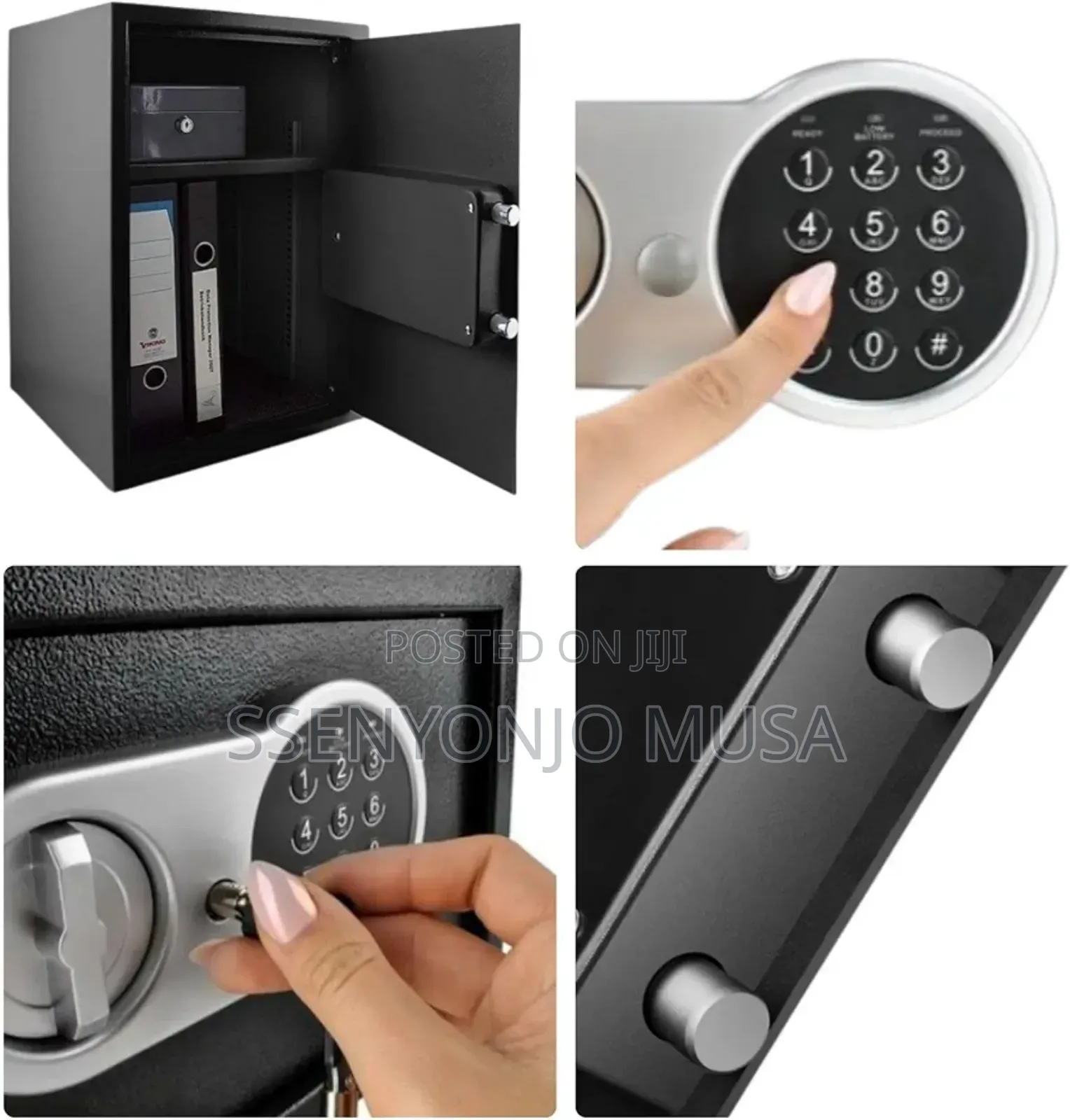 Electronic Safe Box With Combination Lock & Emergency Key