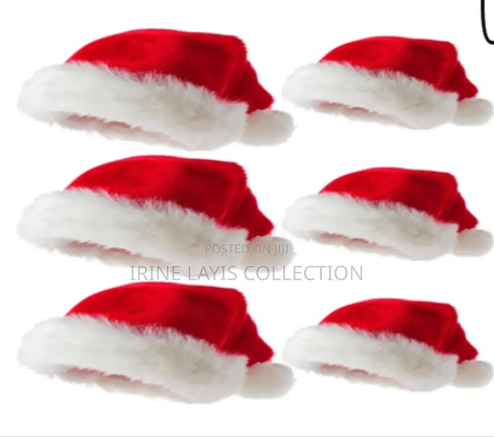 6pc Kids Santa/ Christmas Hats