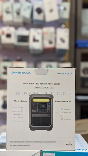 Anker Portable Power Station Solix C300, 288wh Lifepo4 Battery, 300w
