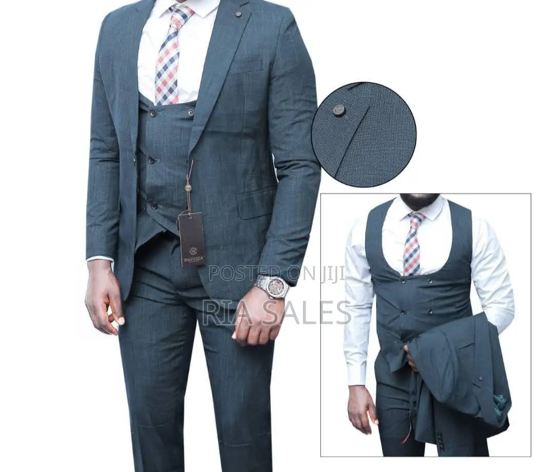 Men's Fit Suit 3-Piece Set - Business Ceremonial