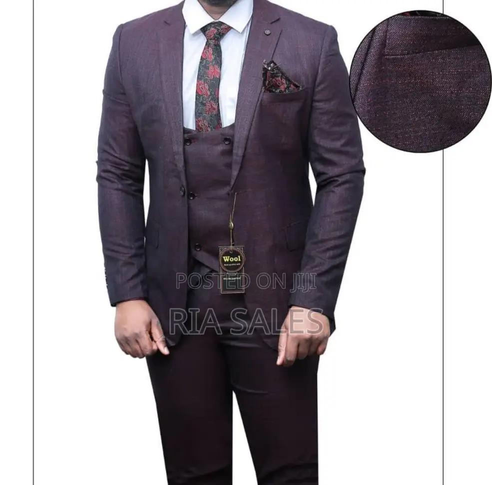 Men's Fit Suit 3-Piece Set - Business Ceremonial