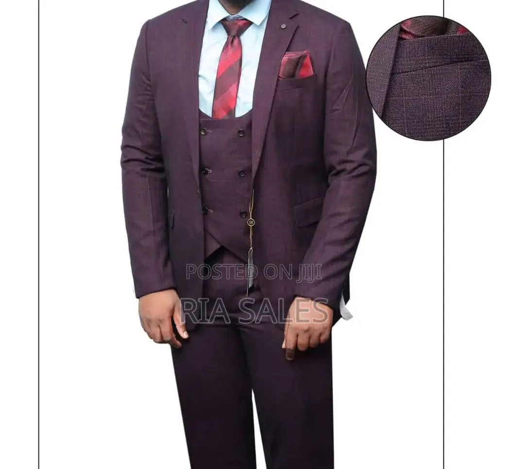 Men's Fit Suit 3-Piece Set - Business Ceremonial