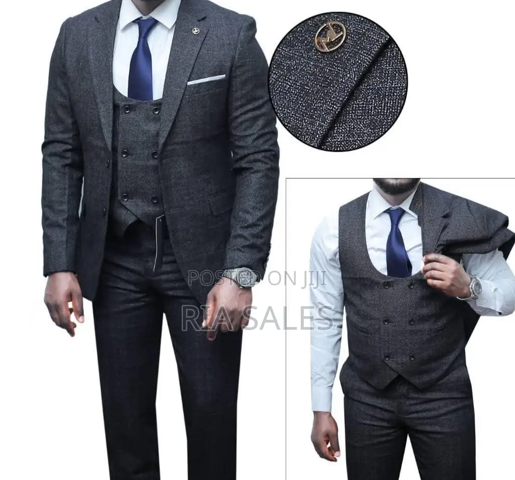 Men's Fit Suit 3-Piece Set - Business Ceremonial