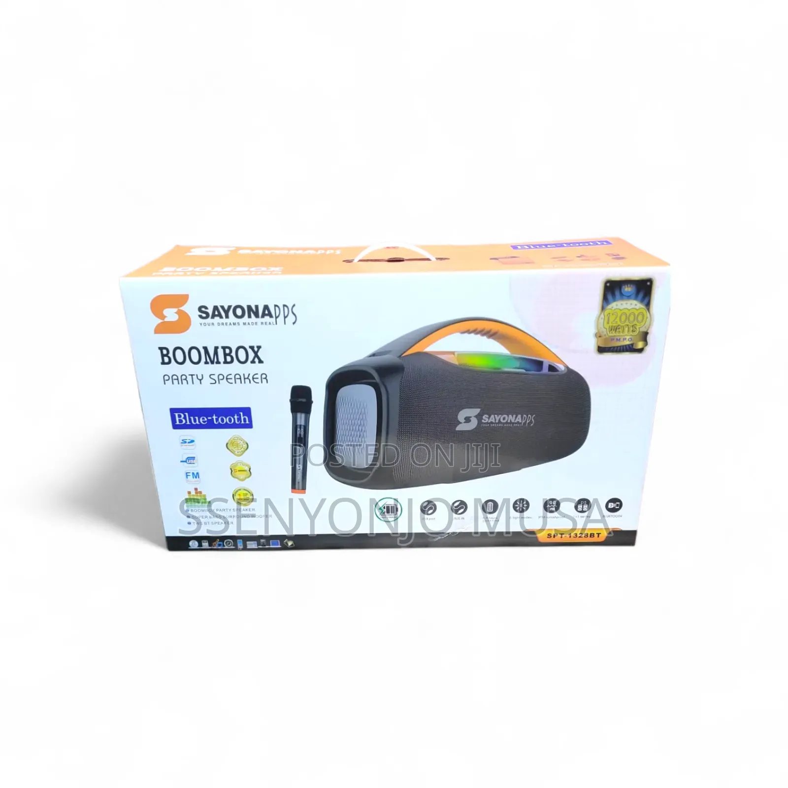 Sayona Wireless Party Waterproof 12000w Speaker With Microphone –