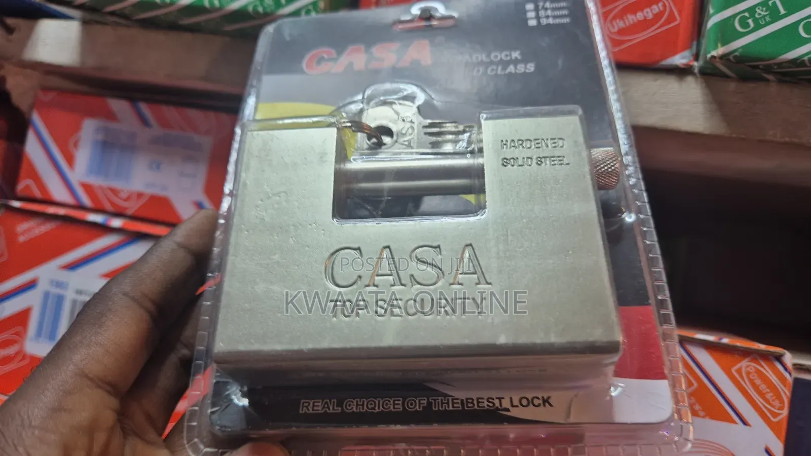 94mm Casa Anti-theft Padlock For Gates And Shutters, 4 Keys