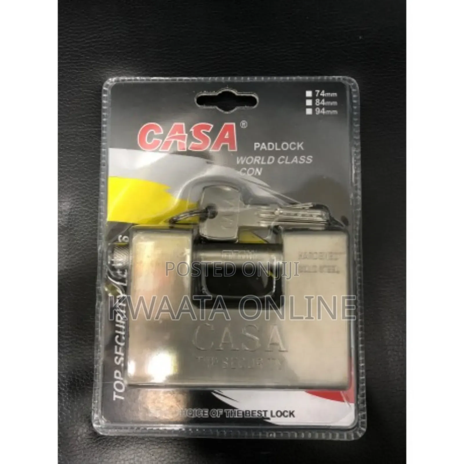 94mm Casa Anti-theft Padlock For Gates And Shutters, 4 Keys