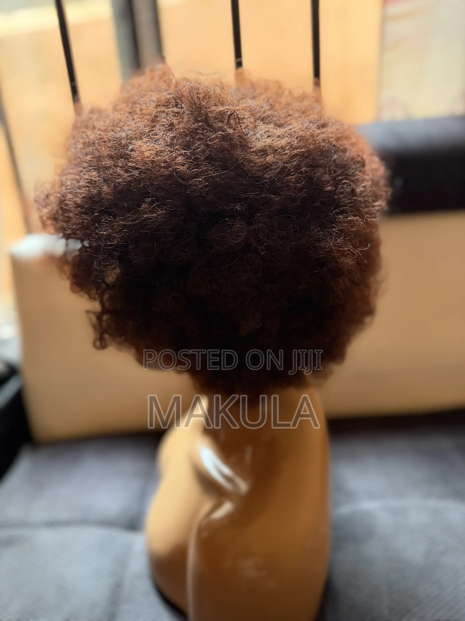 Soft Coffee Brown Afro Wig