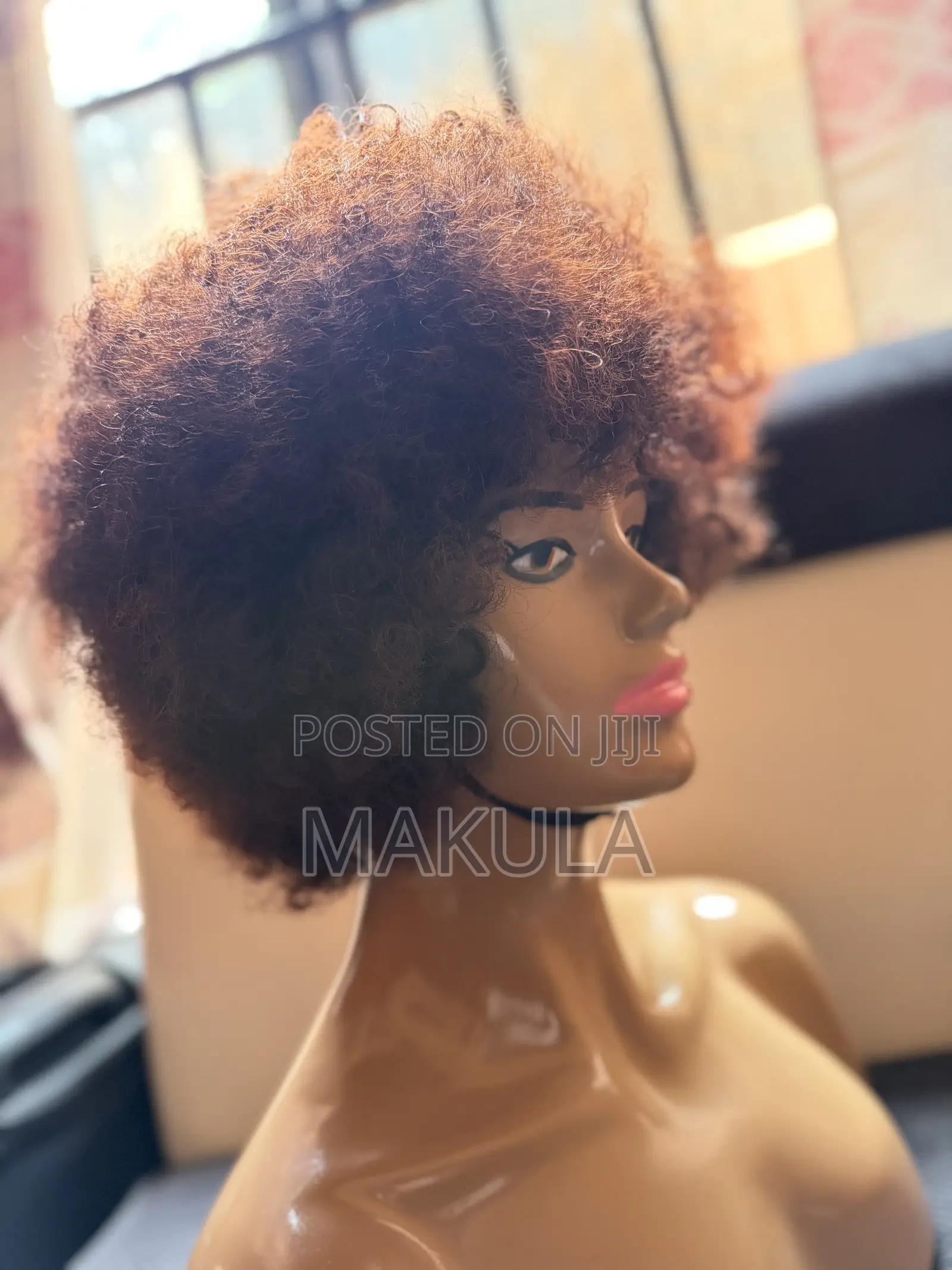 Soft Coffee Brown Afro Wig