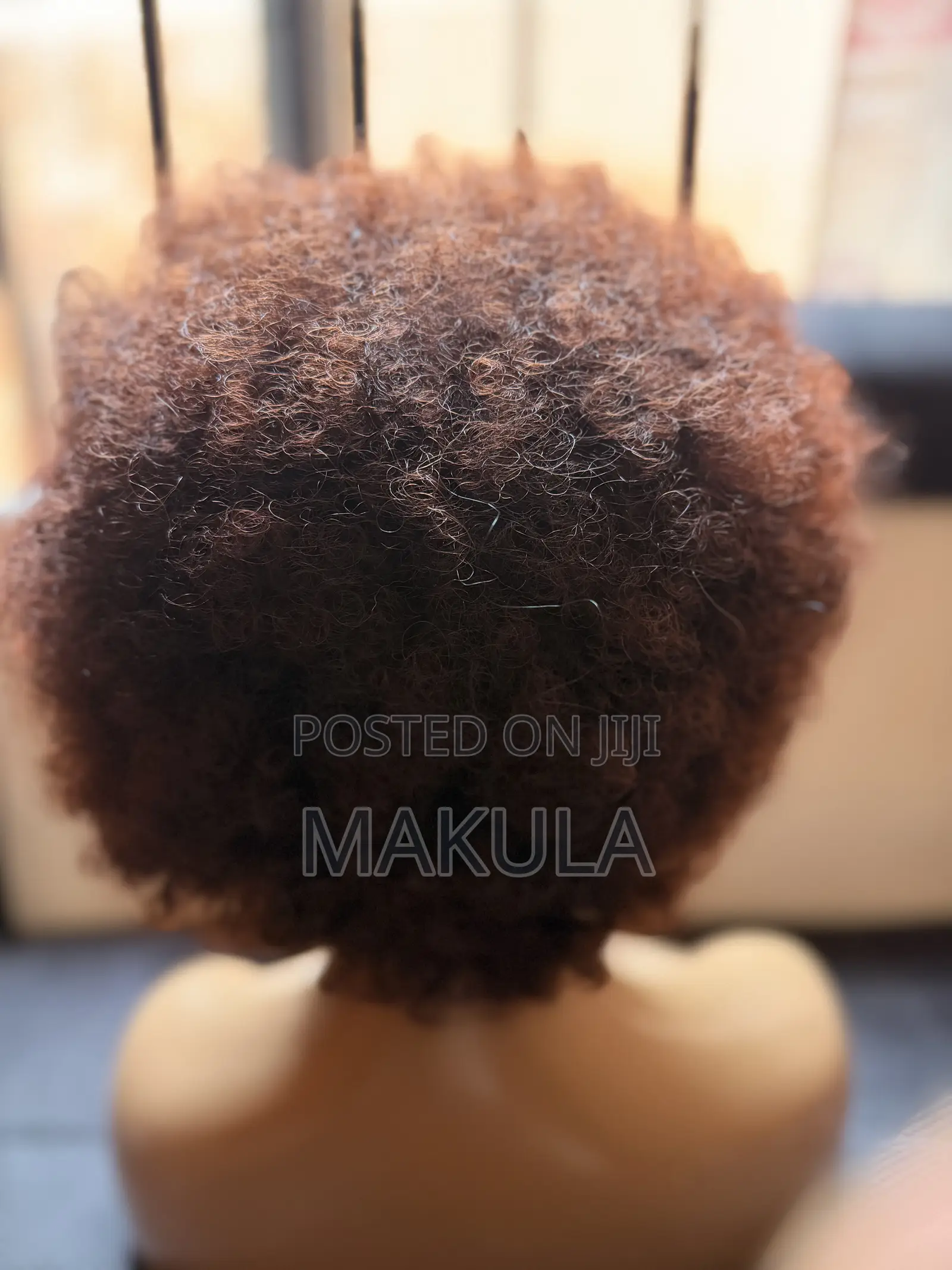 Soft Coffee Brown Afro Wig