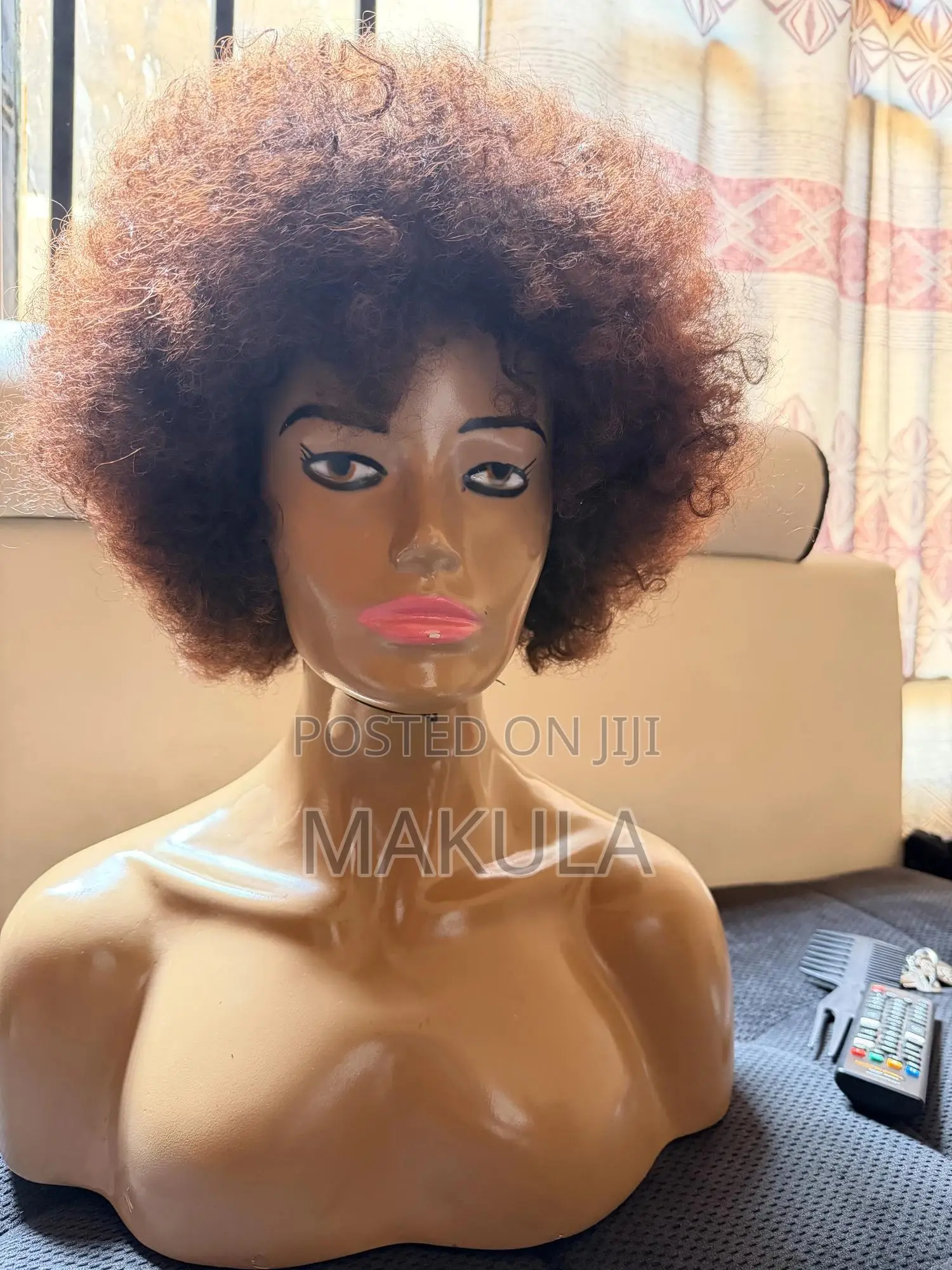 Soft Coffee Brown Afro Wig