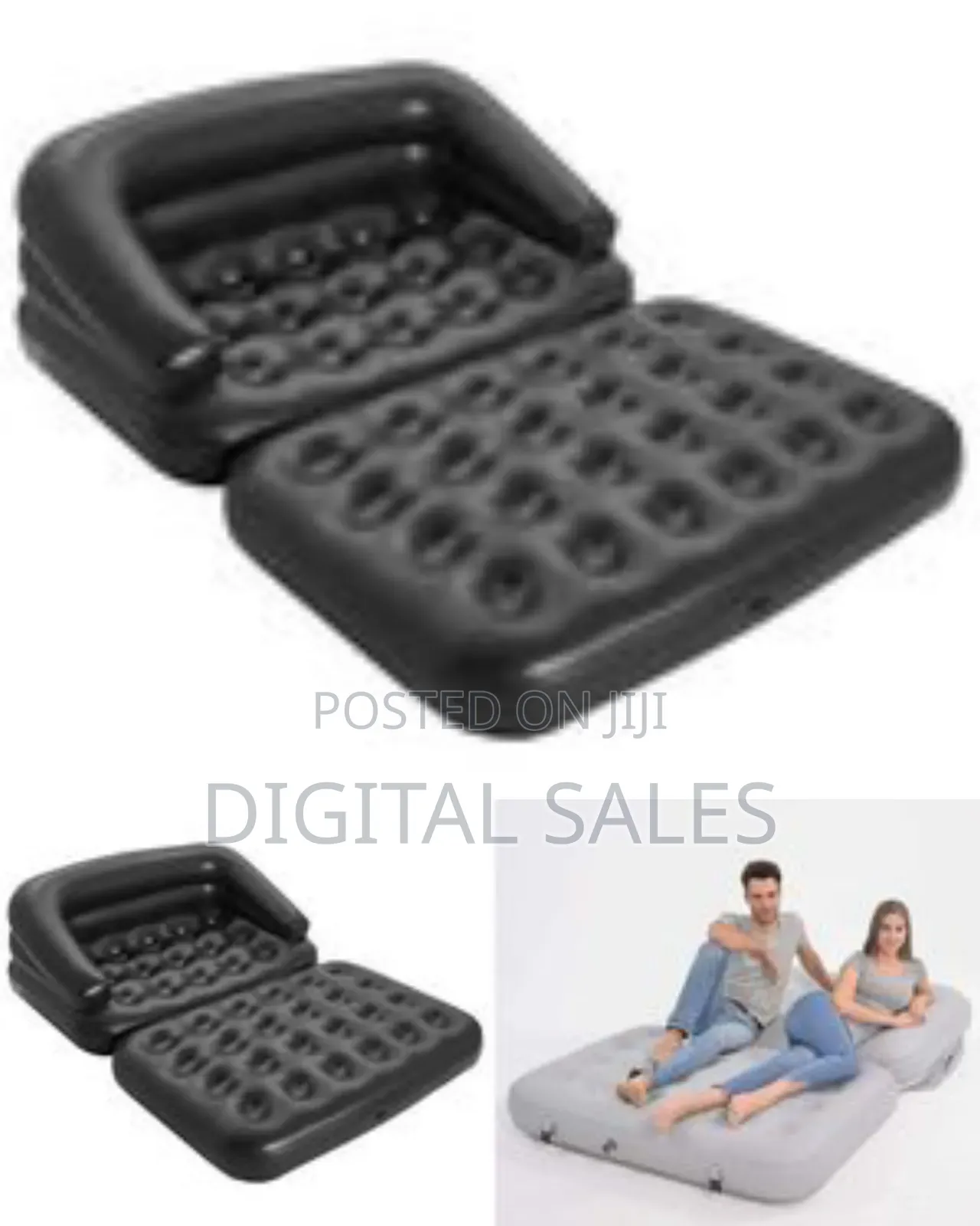 Inflatable Convertible Sofa Bed / Air Mattress