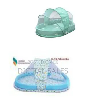 Portable Foldable Baby Bed With Animal Paradise Mosquito Net