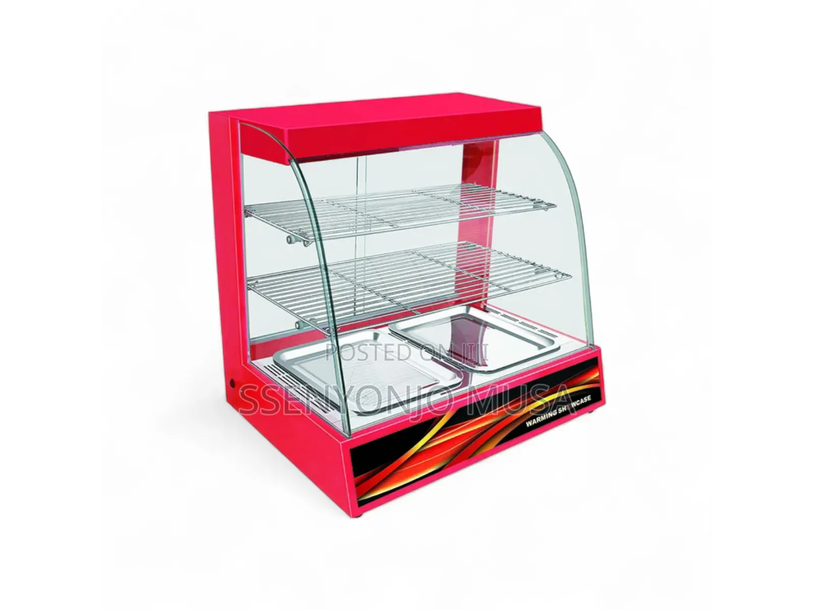 Commercial Food Display Warmer Hw-2p - 2 Trays,Glass Sliding