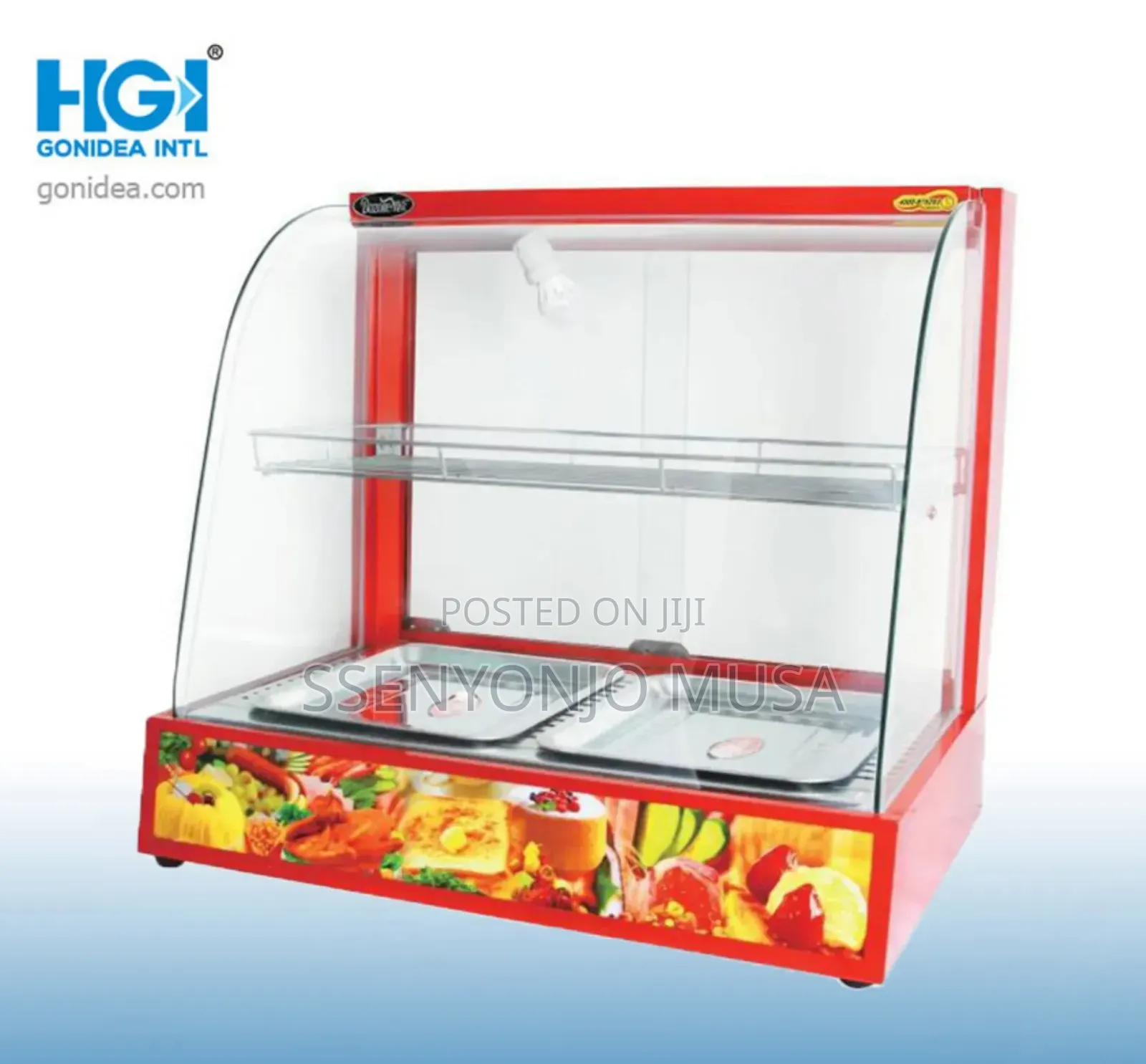 Commercial Food Display Warmer Hw-2p - 2 Trays,Glass Sliding