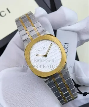 Gucci H25 Women's Metal Watch Gold Silver