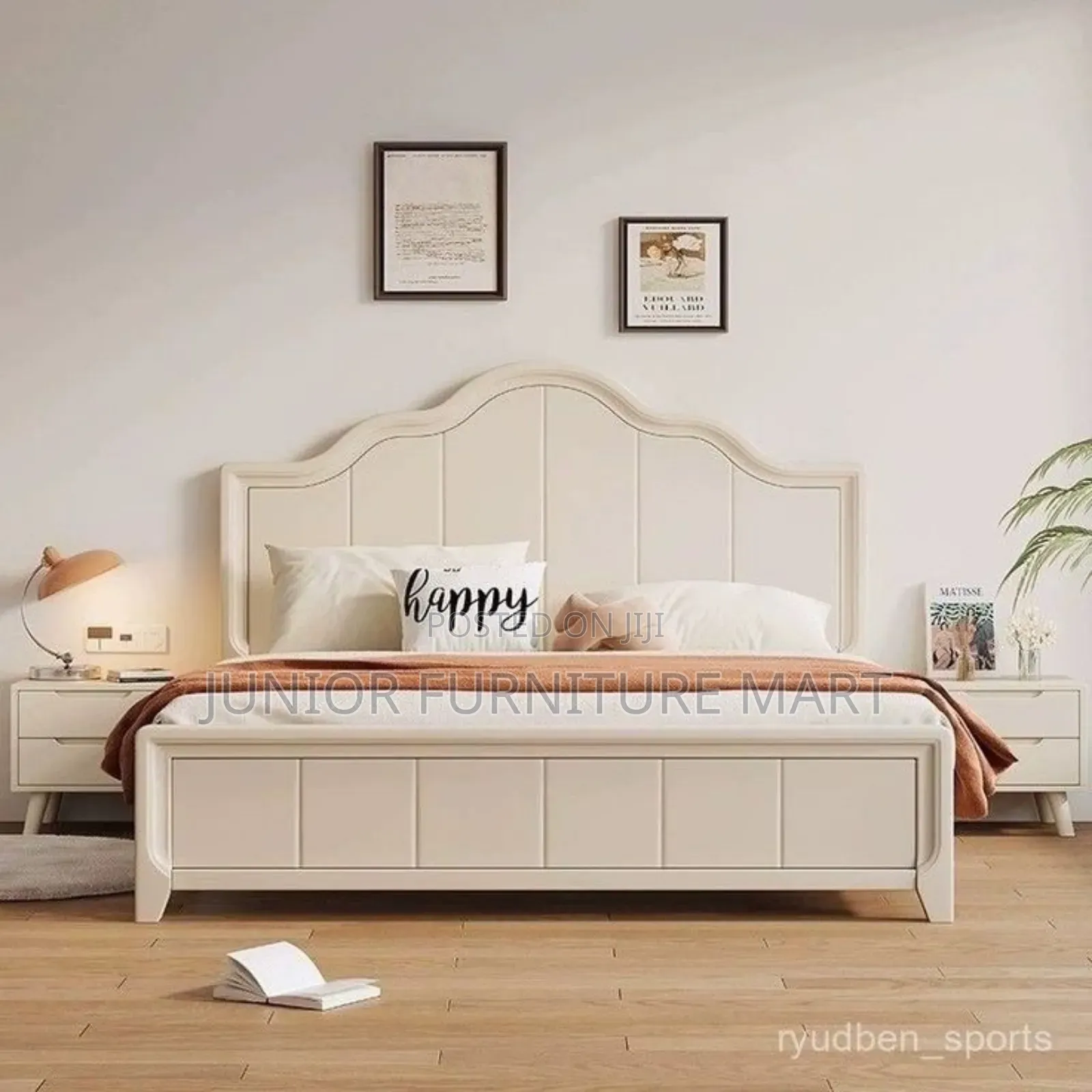 Hardwood Modern Bed