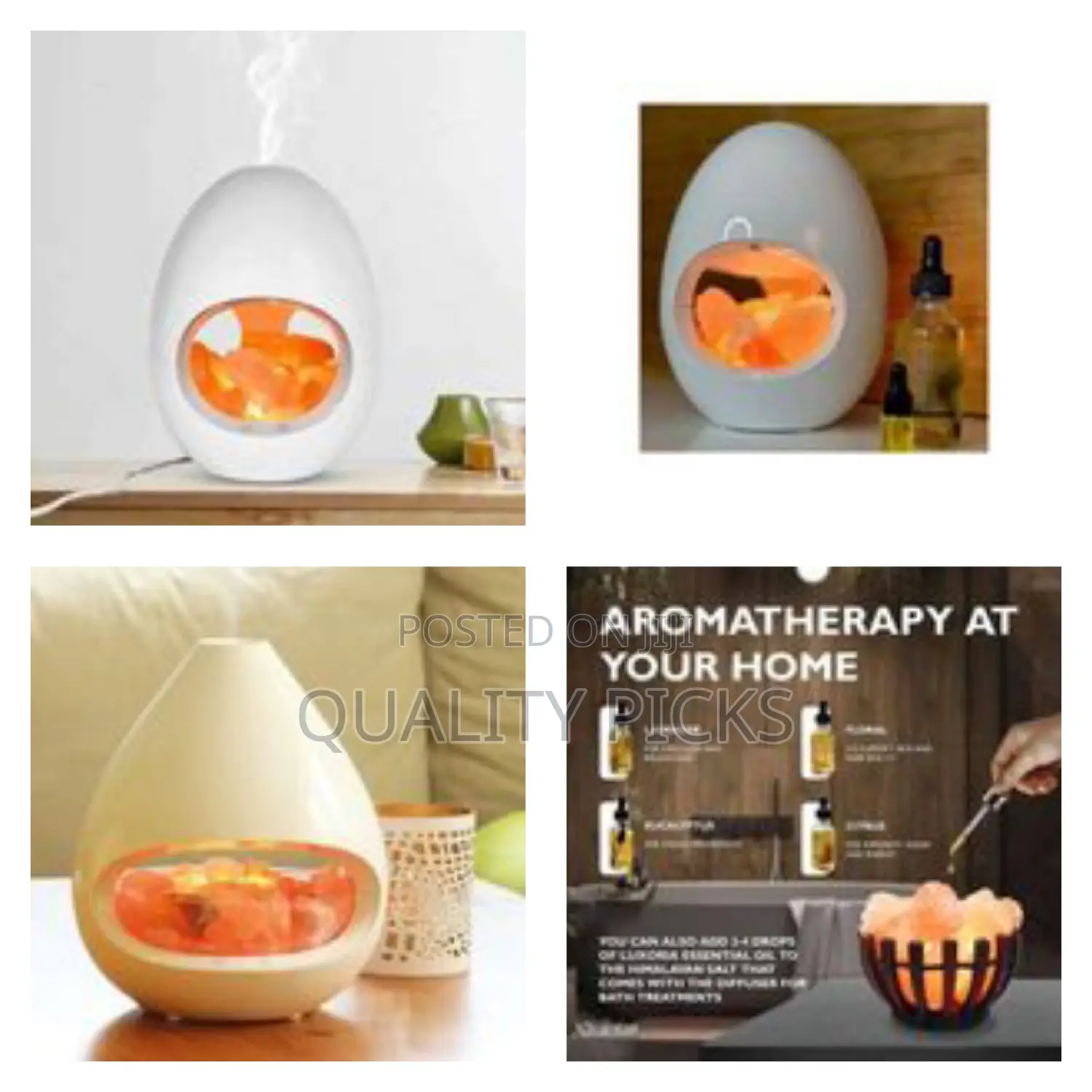 All in One 24v Crystal Himalayan Salt Rock Lamp Ultrasonic Essential