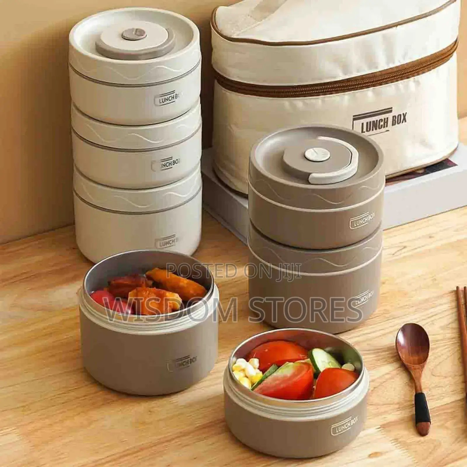 Stainless Steel Insulated Lunch Box With Thermal Bag.