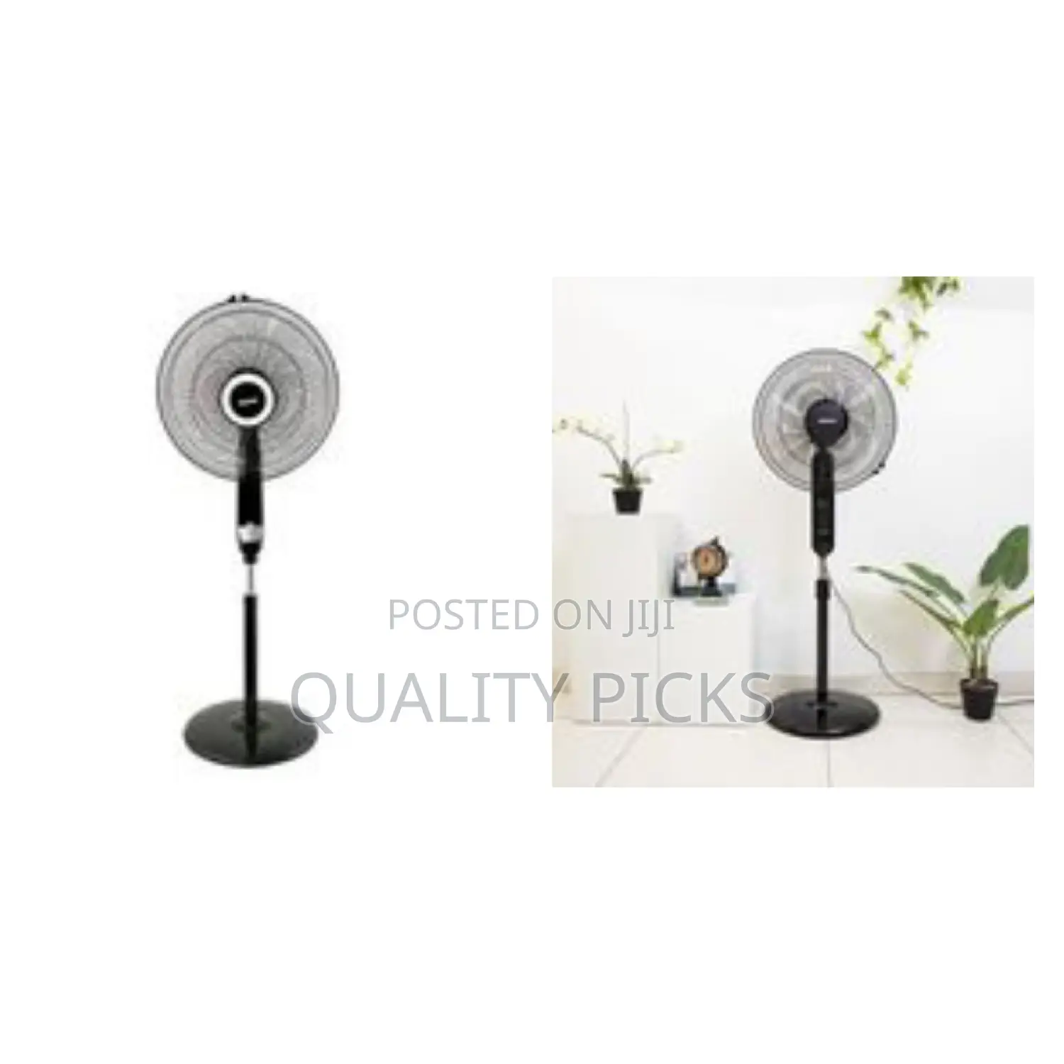 Geepas 16" Stand Fan With Remote Control - Multicolor