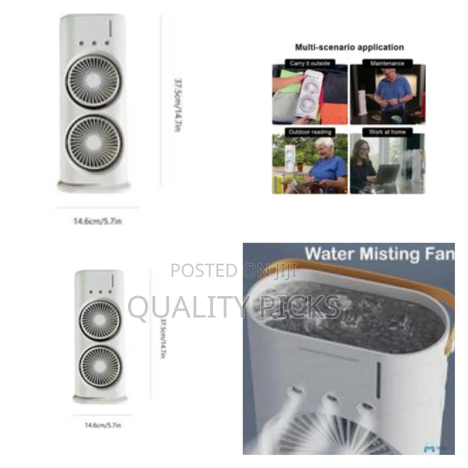 Innovative Double Ended Air Conditioning Fan/Humidifier