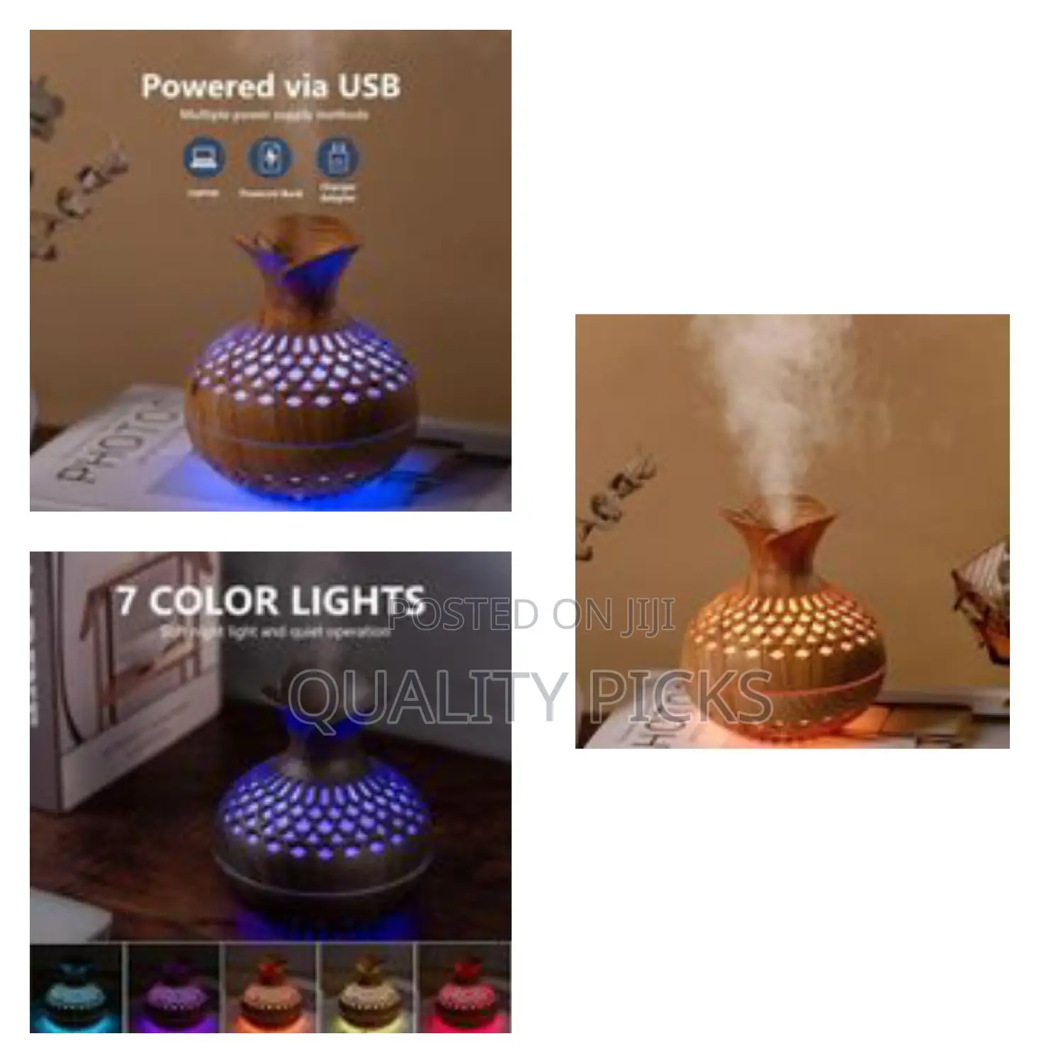 Portable Aromatherapy Humidifier Auto Shut-Off Super Quiet