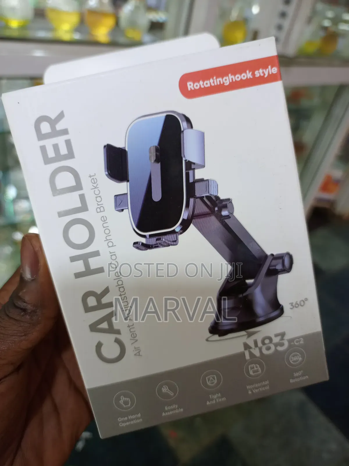 360 Rotating Adjustable Car Phone Holder