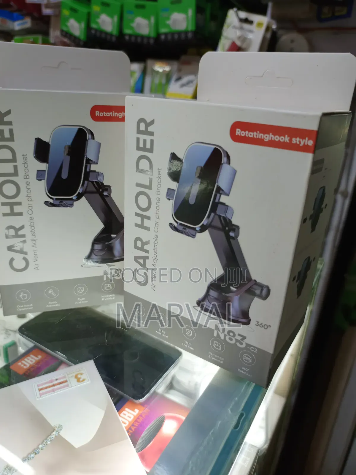 360 Rotating Adjustable Car Phone Holder