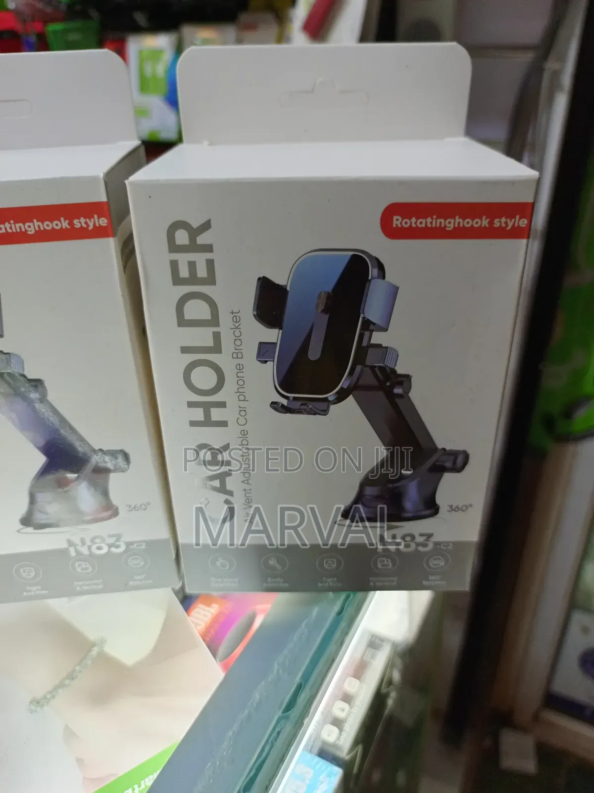 360 Rotating Adjustable Car Phone Holder