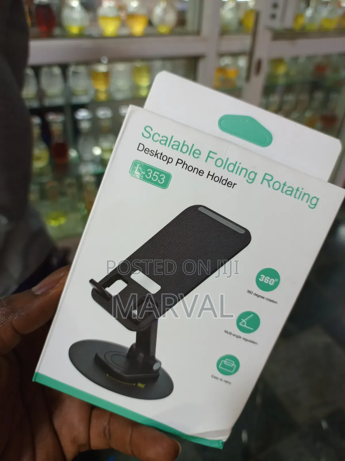 Desktop Folding and Rotating Phone Holder