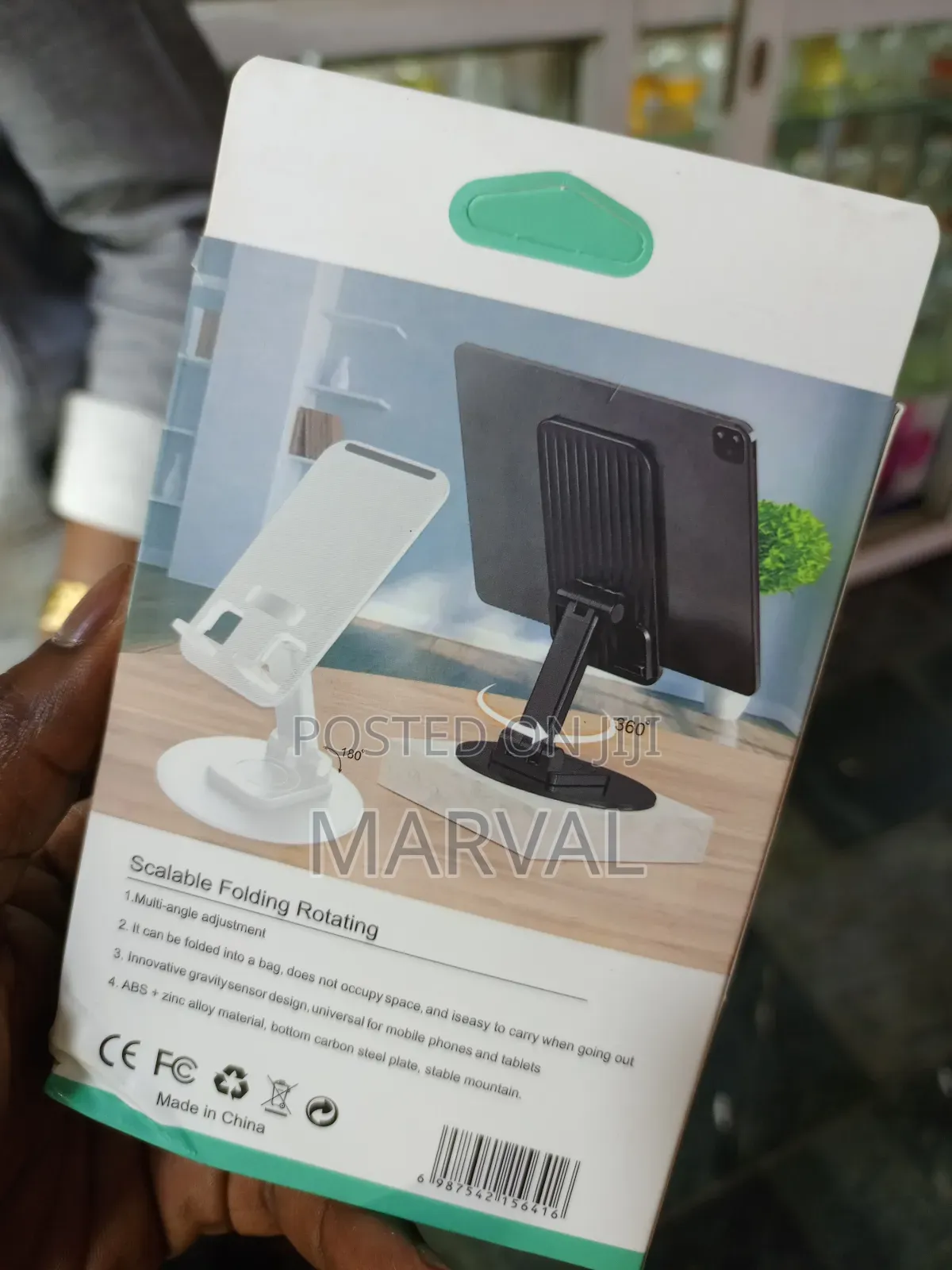 Desktop Folding and Rotating Phone Holder