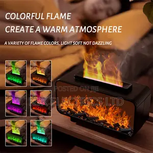 New Creative Simulated Fireplace Design Colorful Flame Lamp