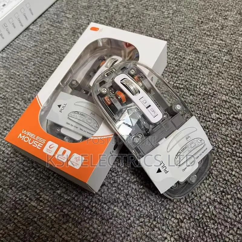 Transparent Wireless Magnetic Triple-mode Mute Mouse
