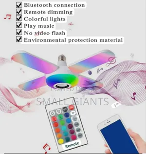 Led Light, Bluetooth Music Speakers With Remote