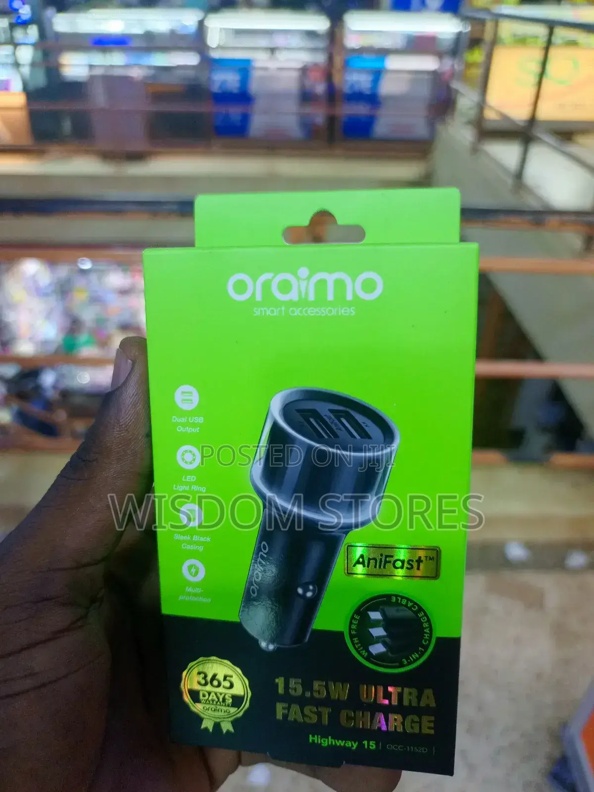 Oraimo Highway 15 Car Charger.