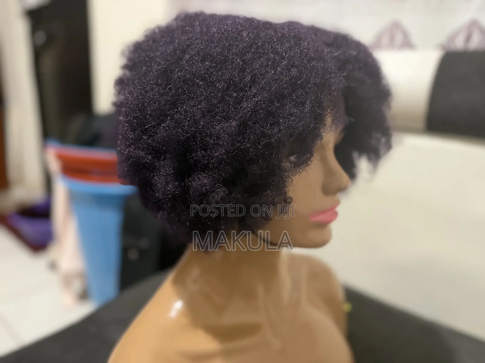 Afro Middle Part Wig
