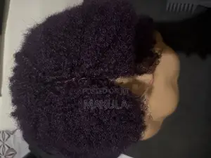 Afro Middle Part Wig
