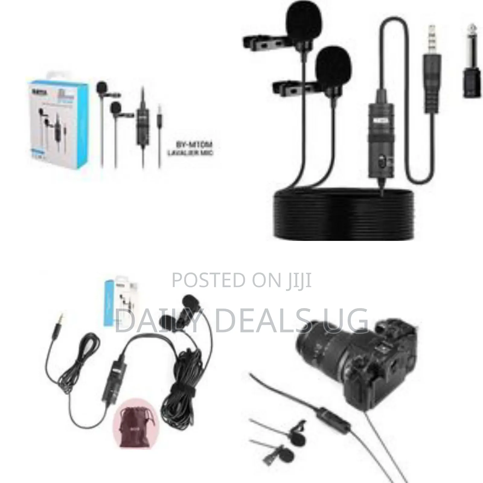 Boya by-M1dm Dual Omnidirectional Lavalier Microphone - Multicolor