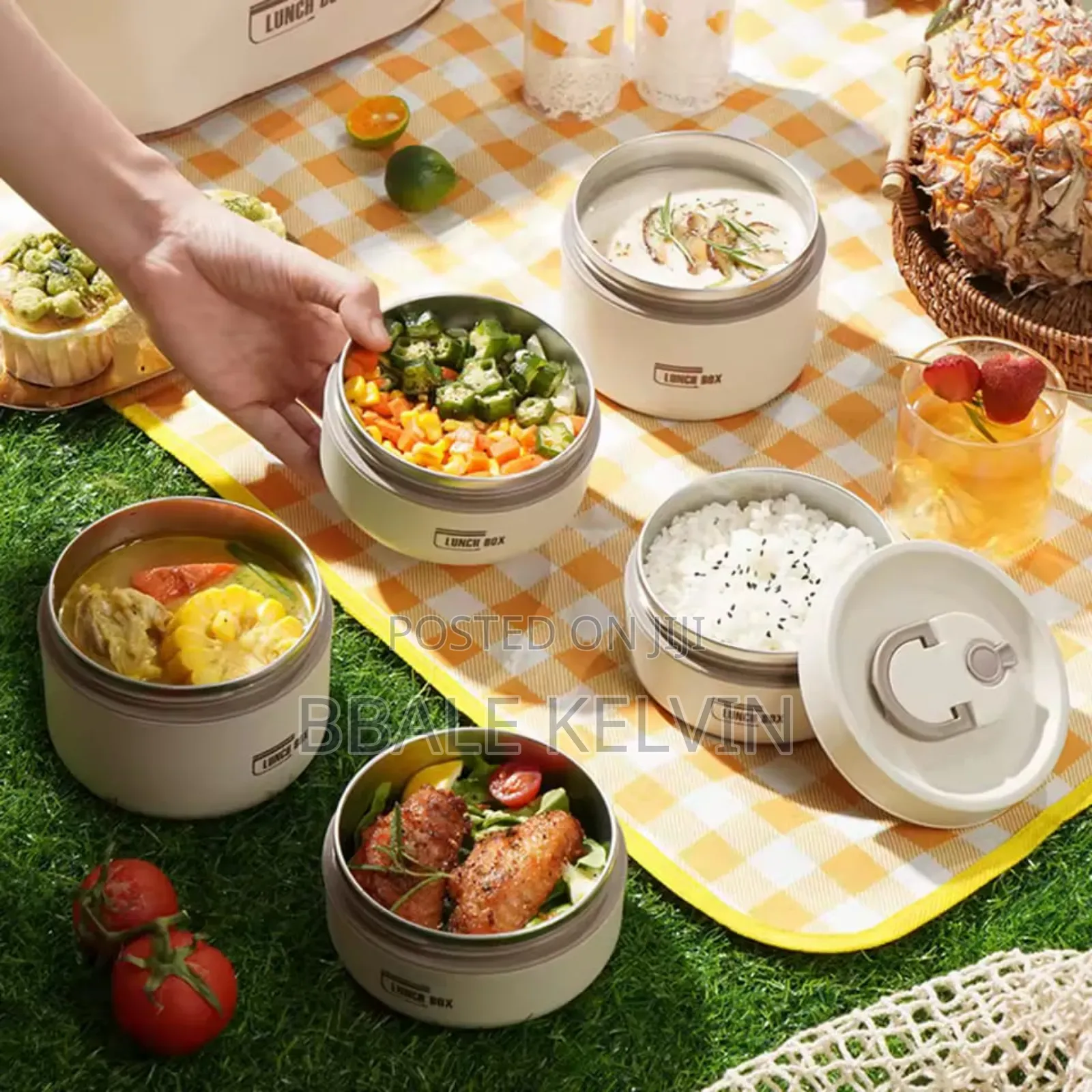 Insulated Lunch Box Set With Storage Bag Multi-Layer Combination