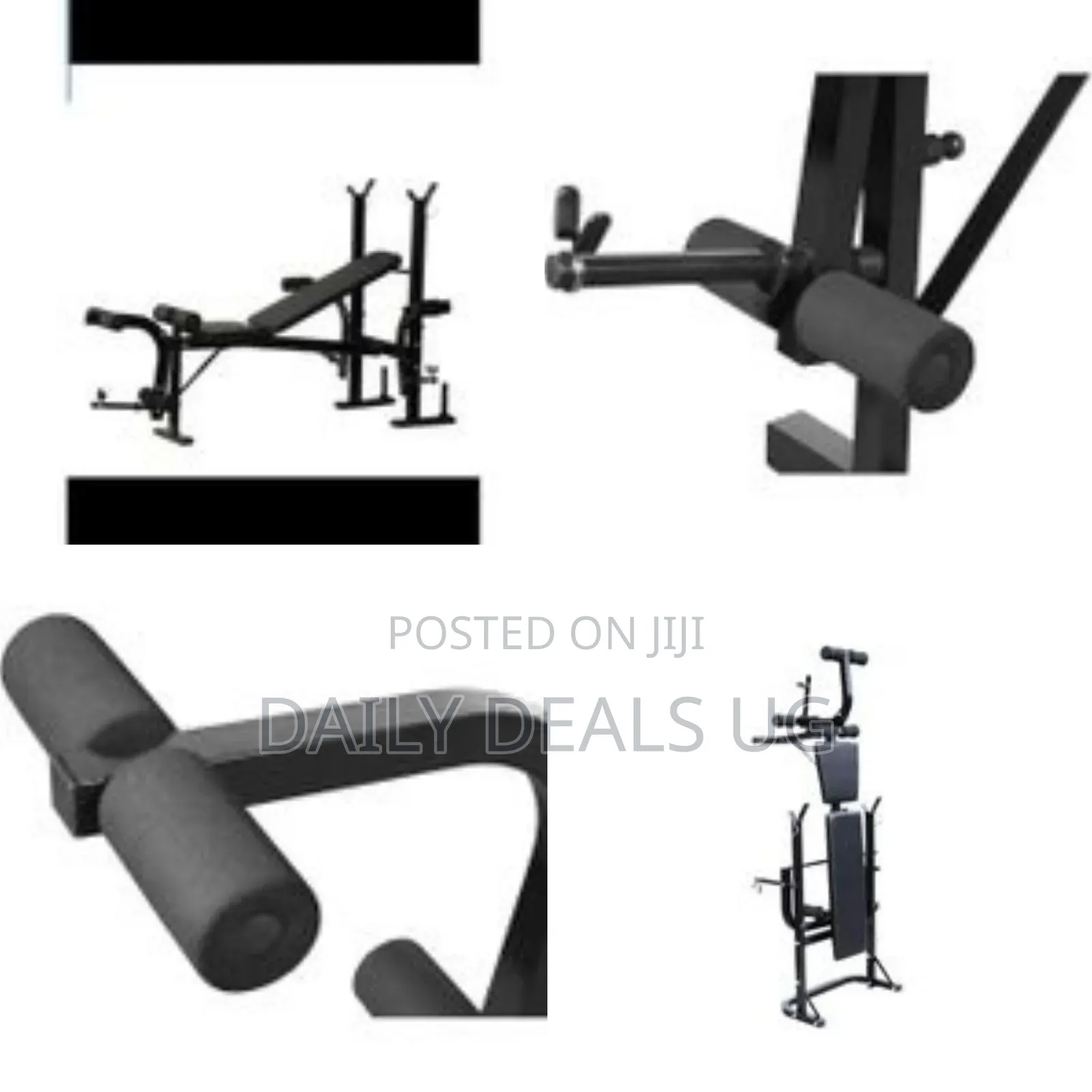 Weight Bench Black-Sporting Goods Exercise Fitness Weightlifting